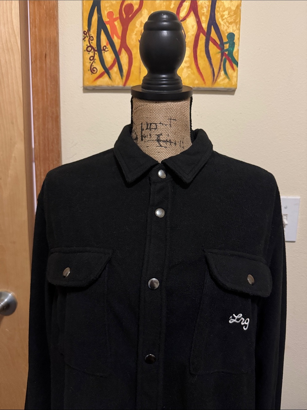 NWT LRG(Lifted Research Group) very soft long sleeve snap button up shirt. Sz L.